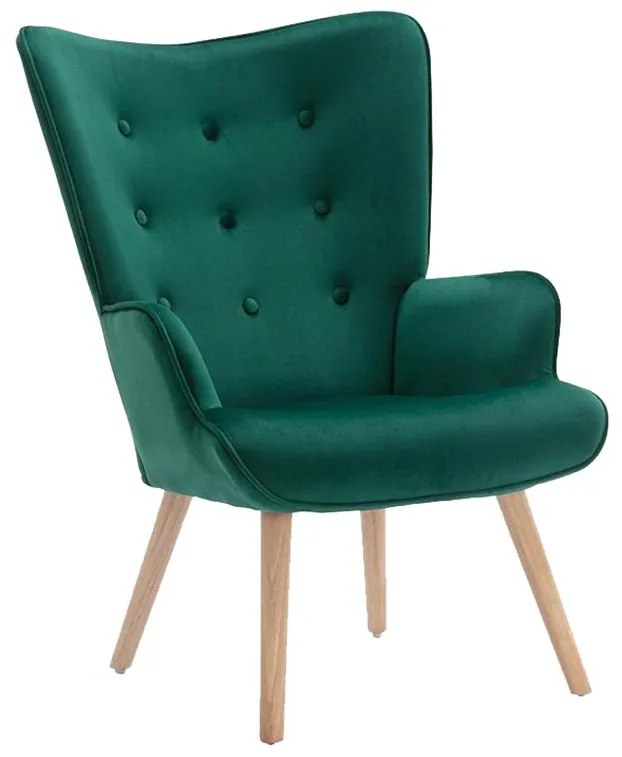 Poltrona in Velluto Verde - VATELY