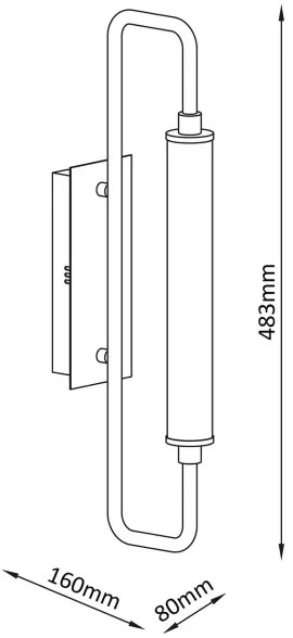 Applique LED FELICJA LED/10W/230V 4000K nera