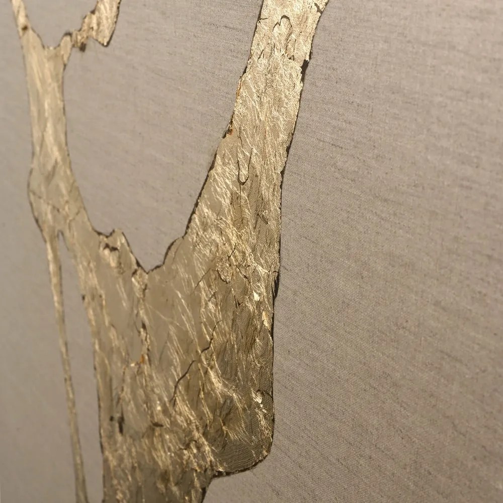 Quadro dipinto a mano 90x120 cm Wild Horizon Gold - Malerifabrikken