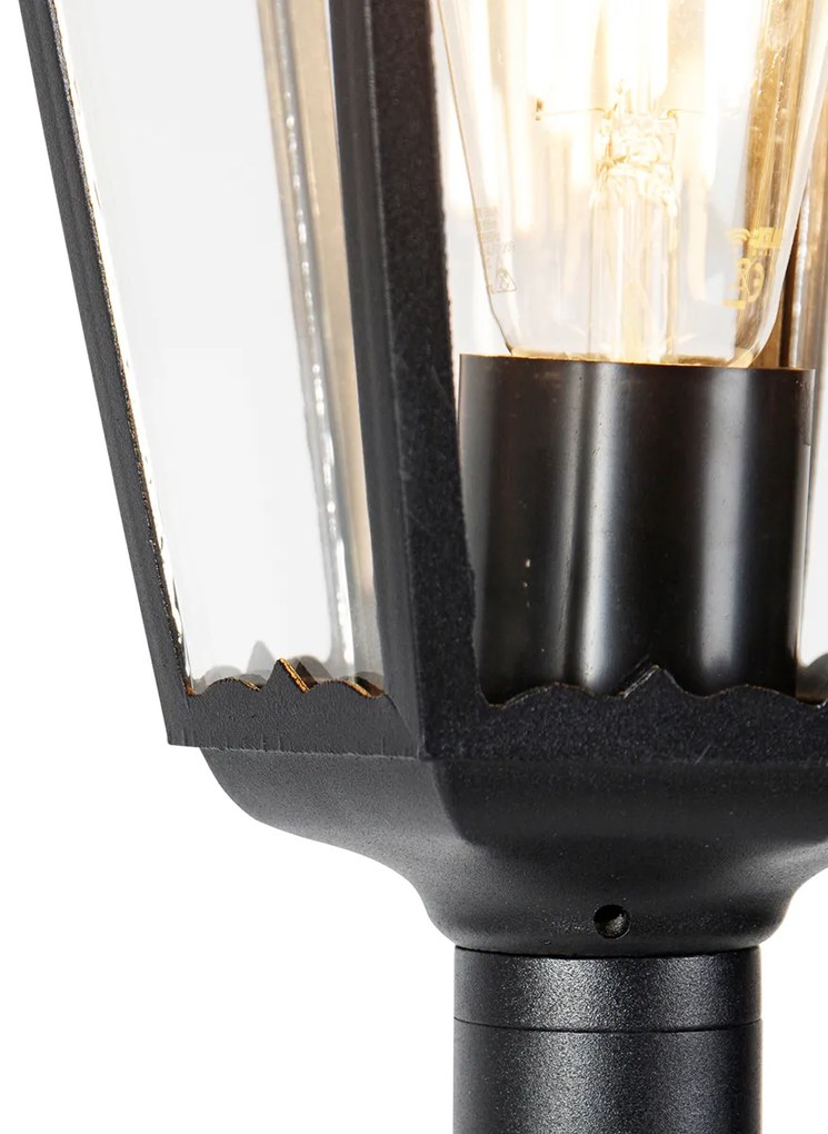 Lampada da esterno a stelo intelligente nera 170 cm con WiFi ST64 - New Orleans