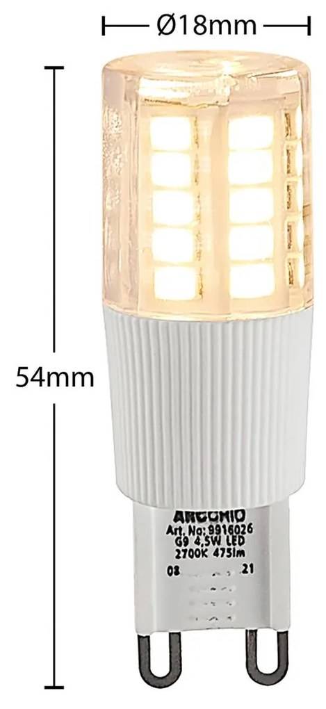 Arcchio lampadina LED bispina G9 4,5W 2.700K