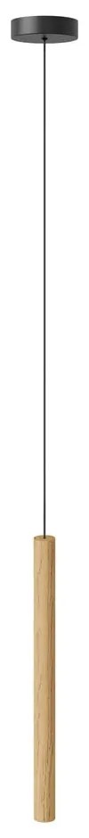 Lampada a sospensione a LED con paralume in legno ø 3 cm Chimes - UMAGE