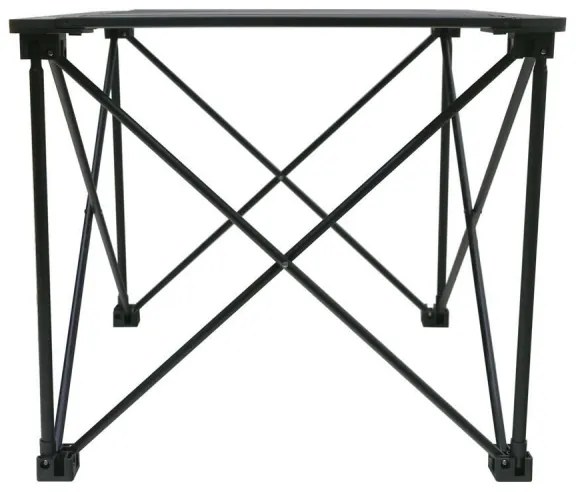 Tavolo da campeggio pieghevole 52x52cm antracite