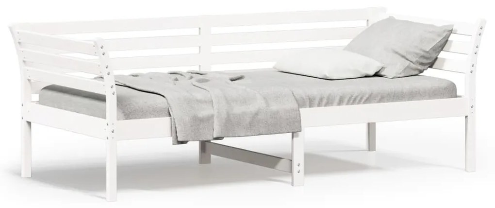 Dormeuse Senza Materasso Bianca 90x200 Cm Legno Massello Pino /