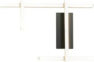 Applique LED design Hope nero IP20, luce bianco freddo 1180 lumen, NOVECENTO