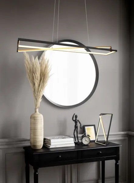 Trio - Lampadario LED dimmerabile a sospensione EDGE LED/35W/230V 2300/3000/4000K nero