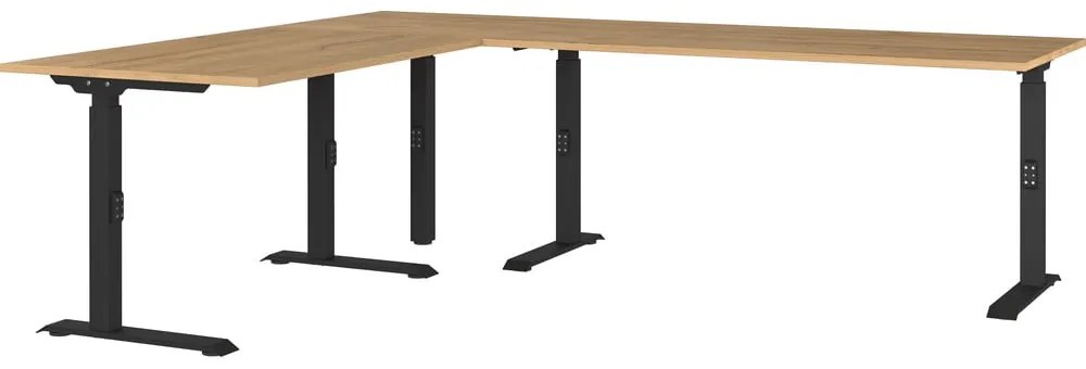 Scrivania regolabile con piano effetto rovere 200x240 cm Agenda - Germania