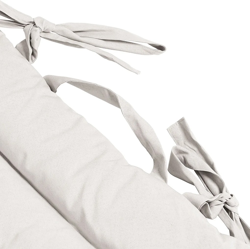 Cuscino Outdoor Imbottito Idrorepellente per Lettino da Esterno 60x180 cm in Poliestere e Policotone Ecrù...