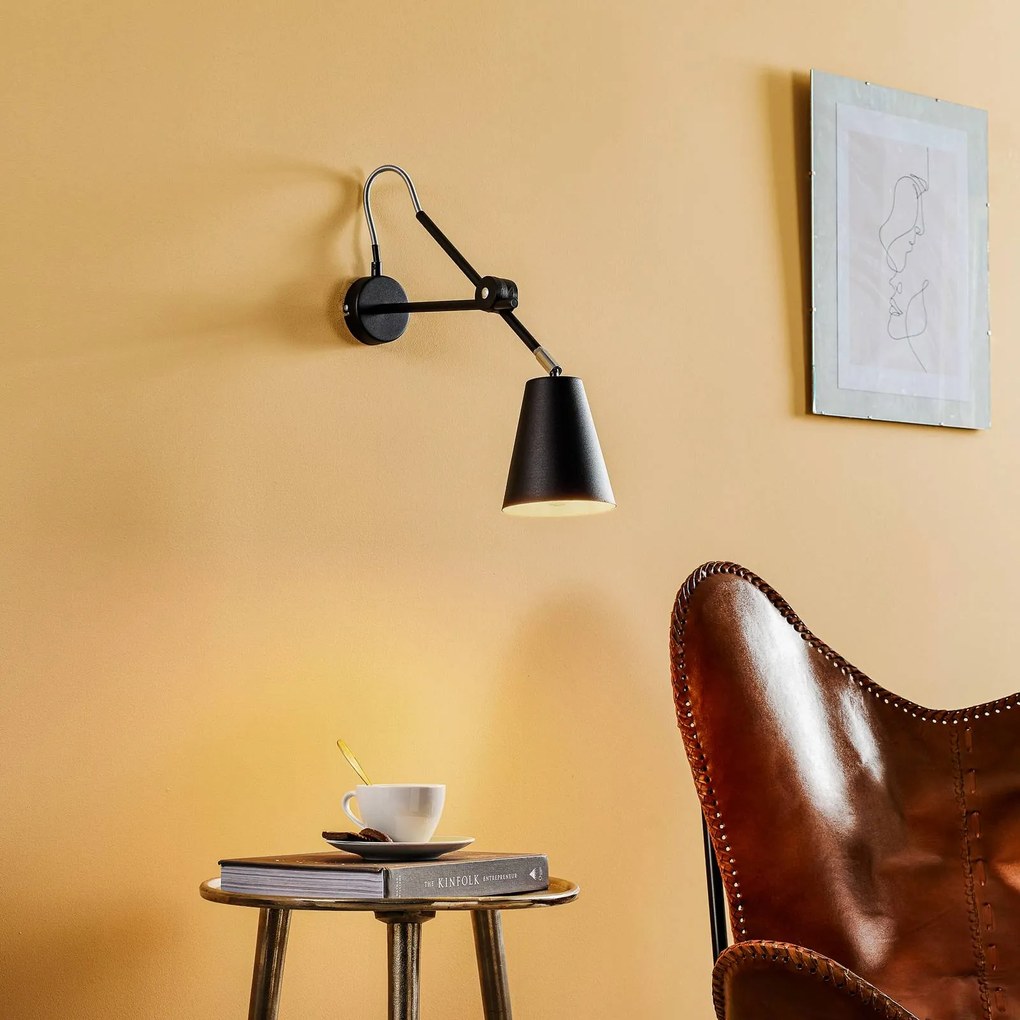ALDEX Applique 1008, 1 luce, nero