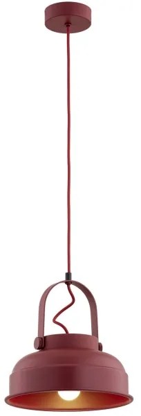 Argon 8286 - Lampadario a sospensione con filo DAKOTA 1xE27/15W/230V rosso