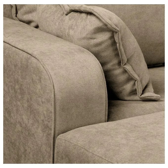 Divano angolare marrone chiaro (angolo sinistro) Beata - Ropez