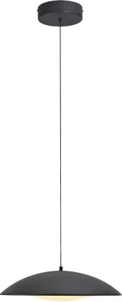 Schöner Wohnen 14606-18-LED Lampada a sospensione dimmerabile su cavo LENTE LED/17W/230V Ø40 cm, nera