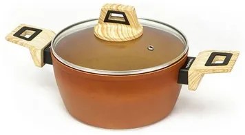 Casseruola con coperchio Amercook Terracotta (Ø 24 cm)