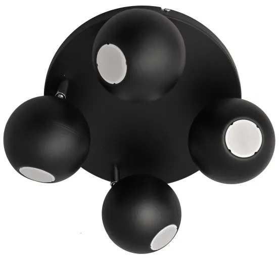 Faretto LED MIDWAY 4xGU10/6,5W/230V nero