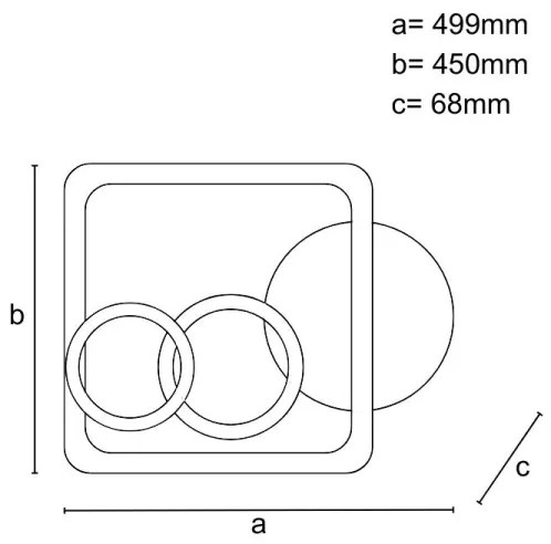 Plafoniera LED dimmerabile LED/70W/230V 3000-6500K + telecomando