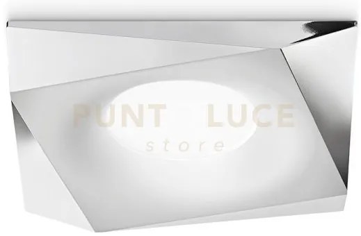 Gfa163- faretto da incasso 1 luce attacco gu10 cromo lucido allumin...