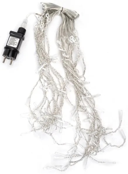 Aigostar - Catena luminosa a LED per esterni 100 LED / 8 funzioni 5 x 0,4 m IP44 bianco freddo