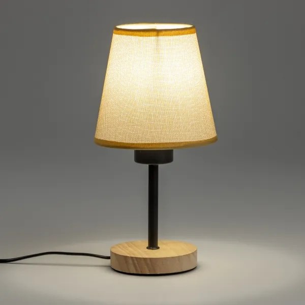 Brilagi - Lampada da tavolo NUBILA WOOD 1xE27/25W/230V quercia/marrone chiaro