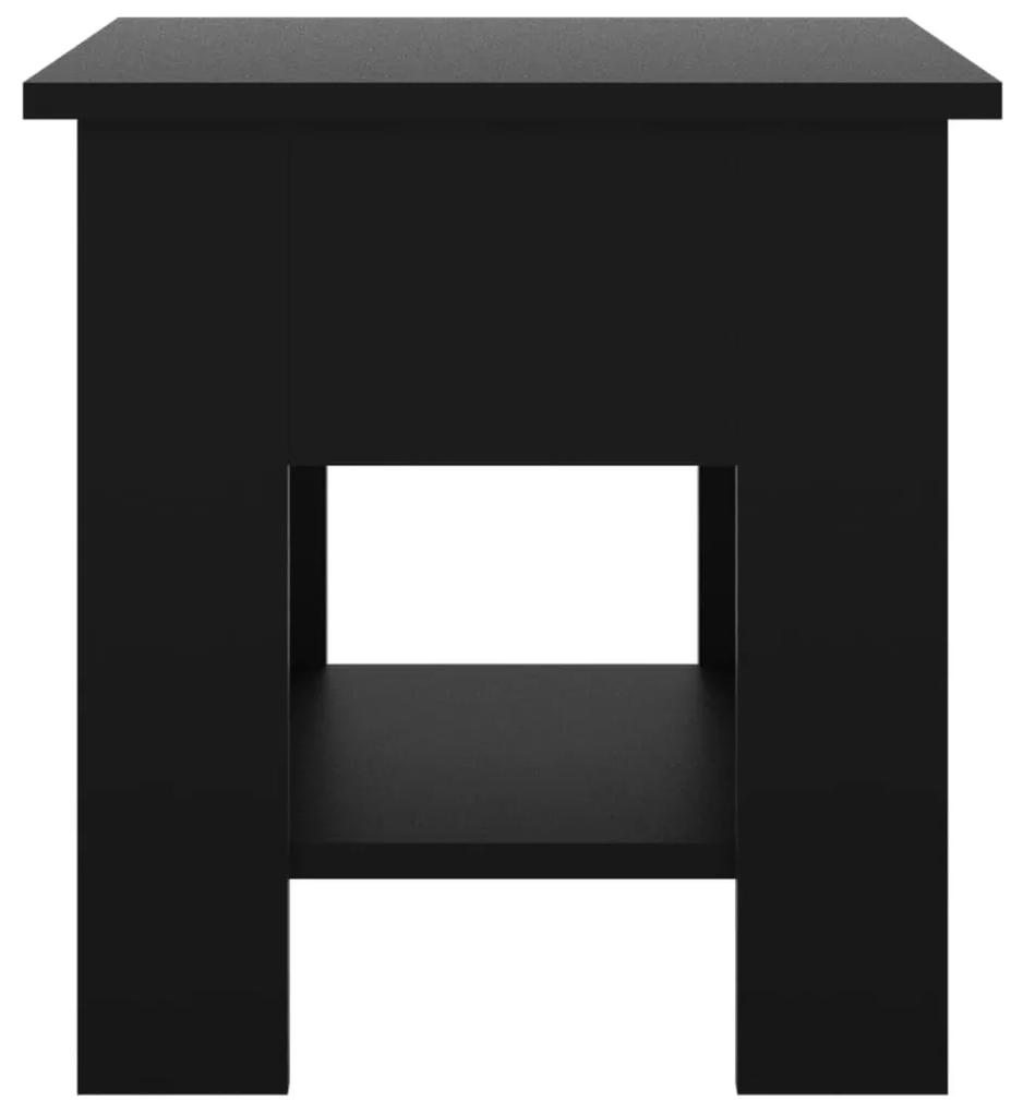 Tavolino da salotto nero 40x40x42 cm in legno multistrato