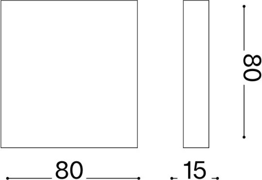Ideal Lux - Applique da esterno POST-IT LED/3W/12V IRC 90 nero