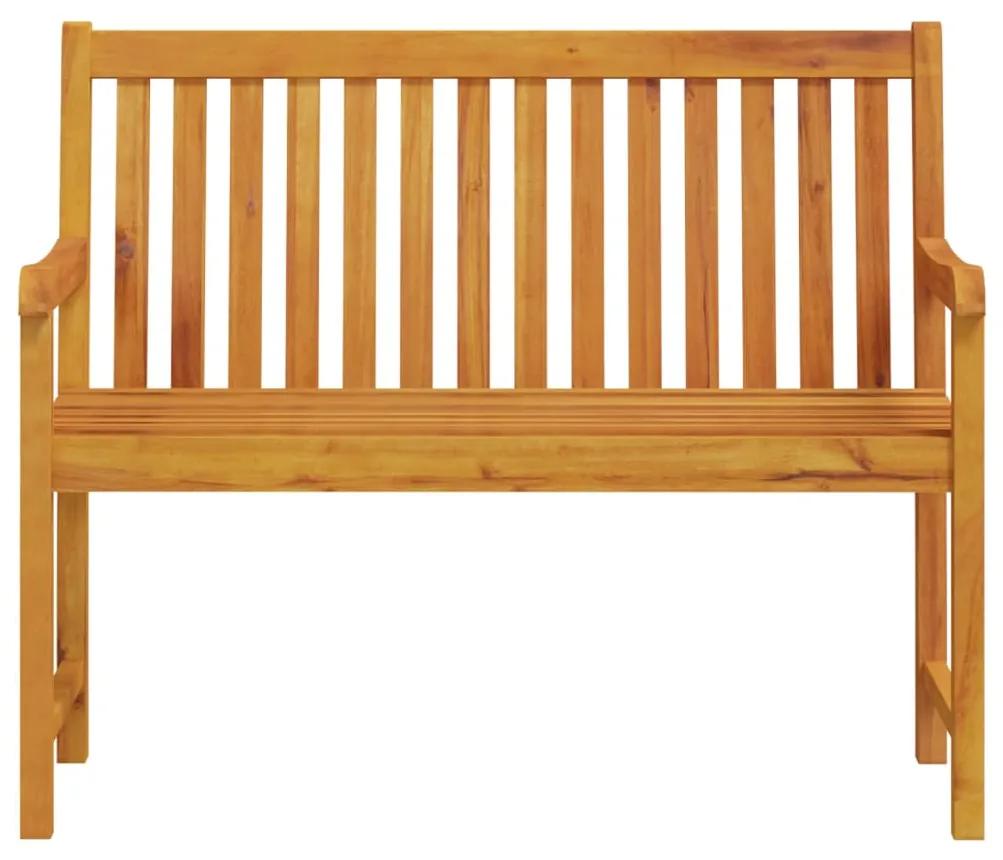 Panchina da giardino 110 cm in legno massello d&#039;acacia