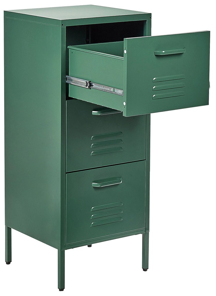 Armadio da ufficio metallo verde scuro 40 x 43 cm WOSTOK Beliani
