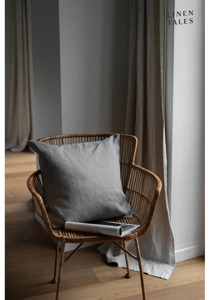 Federa di lino 50x50 cm Khaki - Linen Tales