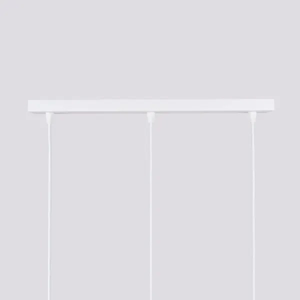 Sollux SL.1537 - Lampadario a sospensione con filo KARBON 3xGU10/10W/230V bianco