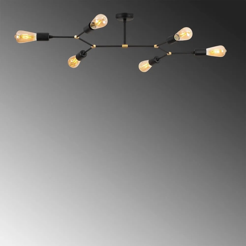 Plafoniera nera 48x95 cm Sparrow – Opviq lights