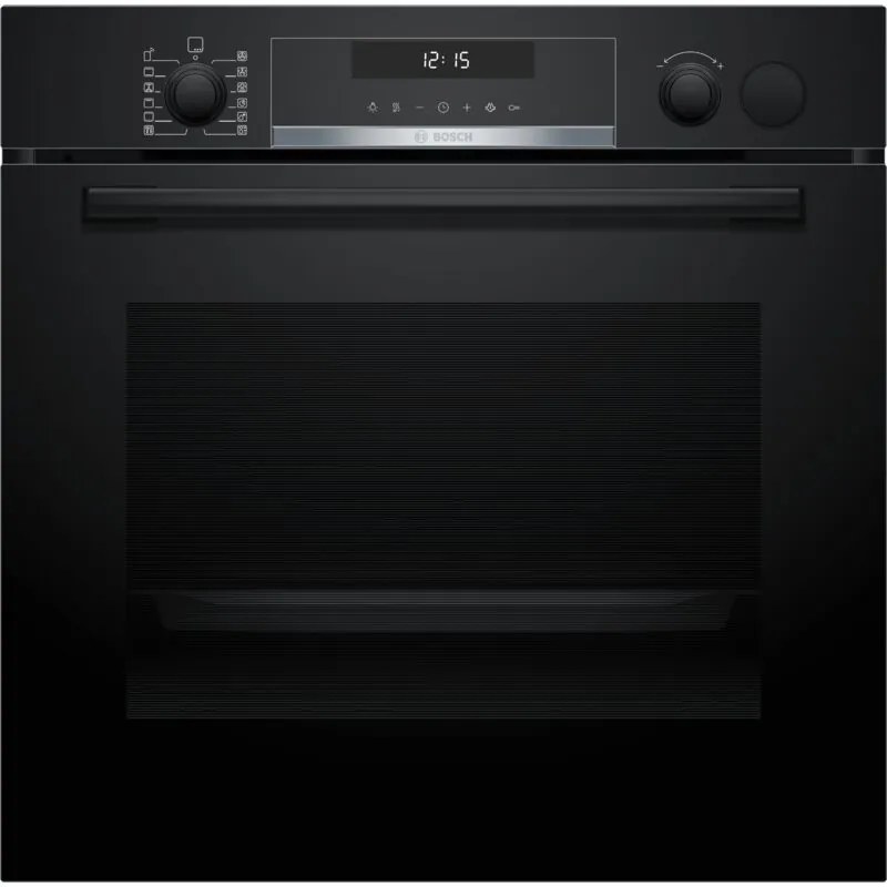 Bosch - Serie 6, forno da incasso con supporto per il vapore, 60 x 60 cm, nero, HRG578CB7