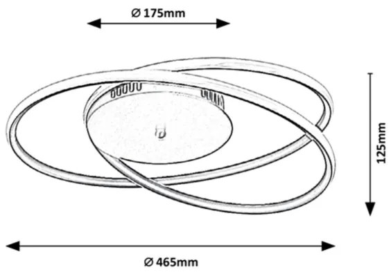 Rabalux - Plafoniera LED/40W/230V