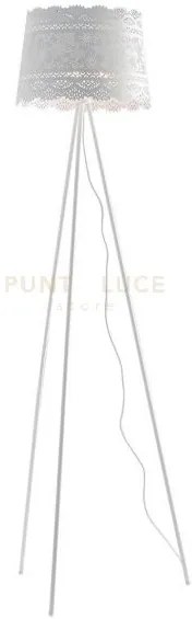 Lampada da terra cluny bianca 3 luci attacco e14 40x168cm