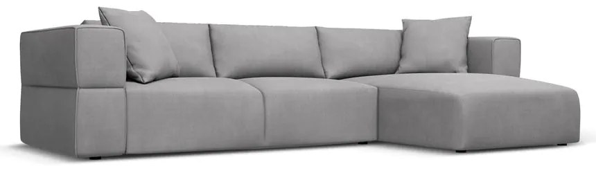 Divano angolare grigio chiaro, angolo destro Esther - Milo Casa