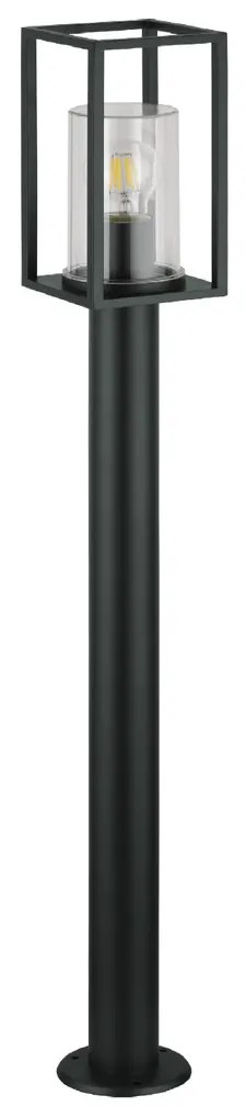 Paletto da Giardino Nero 100cm Base E27 - Serie PRISM Colore Nero