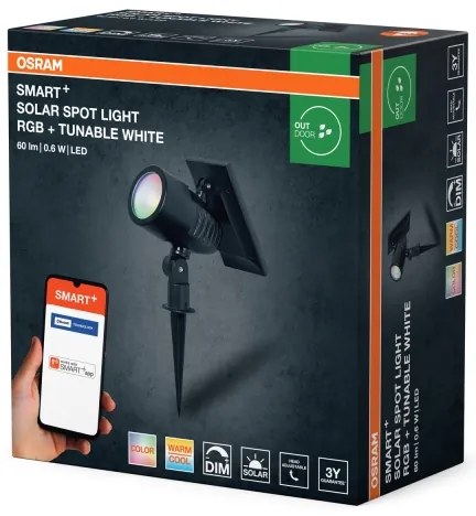 Osram - Lampada solare dimmerabile LED RGBW SMART+ SOLAR LED/0,6W/3,7V IP44