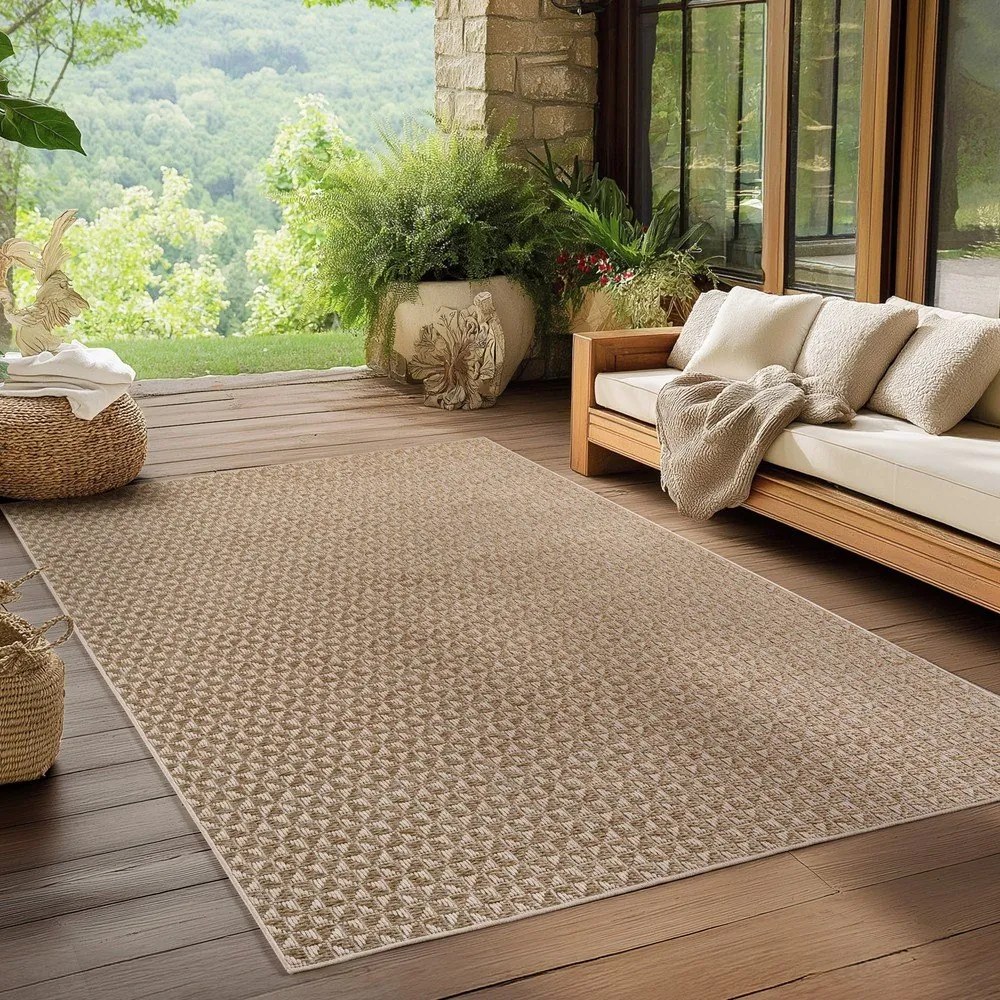 Tappeto da interno ed esterno beige 200x290 cm Ibiza 1903 – Ayyildiz Carpets