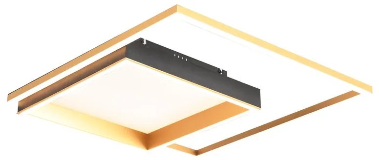Plafoniera LED NADY dorato IP20 bianco caldo, 4300 lumen