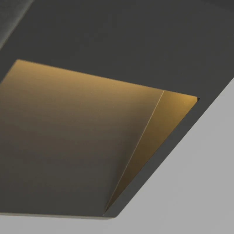 Set di 2 applique moderne grigio scuro con LED - Gem 2