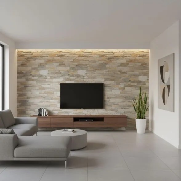 Rivestimento Effetto Muretto 16x40 In Gres Porcellanato Murales Multicolor