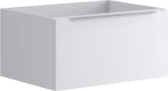 Cassettone bagno Brera 1 cassetto P 45.5 x L 59.5 x H 30 cm laccato opaco bianco