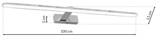 Applique LED da  bagno SPLASH 1xLED/21W/230V