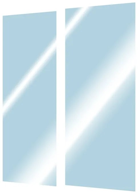 Kit vetro per doccia ad apertura scorrevole Remix2 L 140 x H 195cm, Sp. 6 mm trasparente