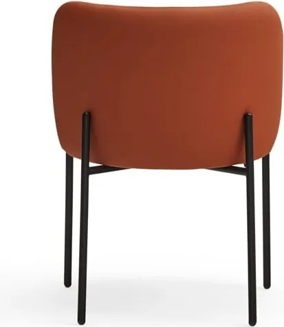 Set di sedie da pranzo arancione in imbottito 2 pz Mogi – Teulat