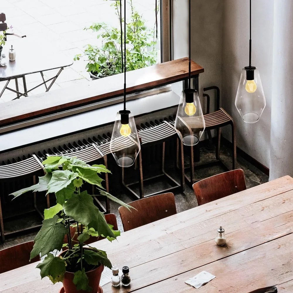 Apparecchio a sospensione nero, altezza 120 cm Lily - SULION