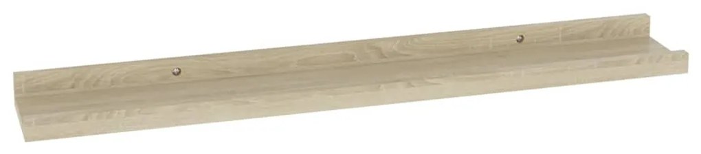 Mensole da parete 4 pz rovere sonoma 60x9x3 cm