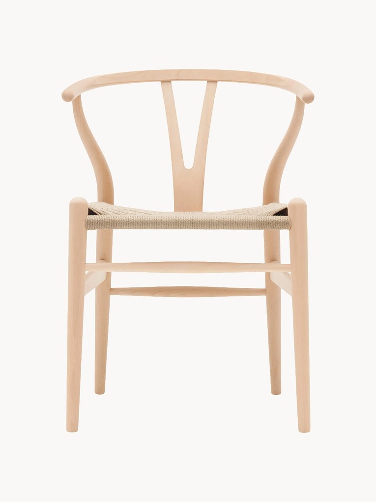 Sedia in legno con seduta intrecciata CH24 Wishbone Chair