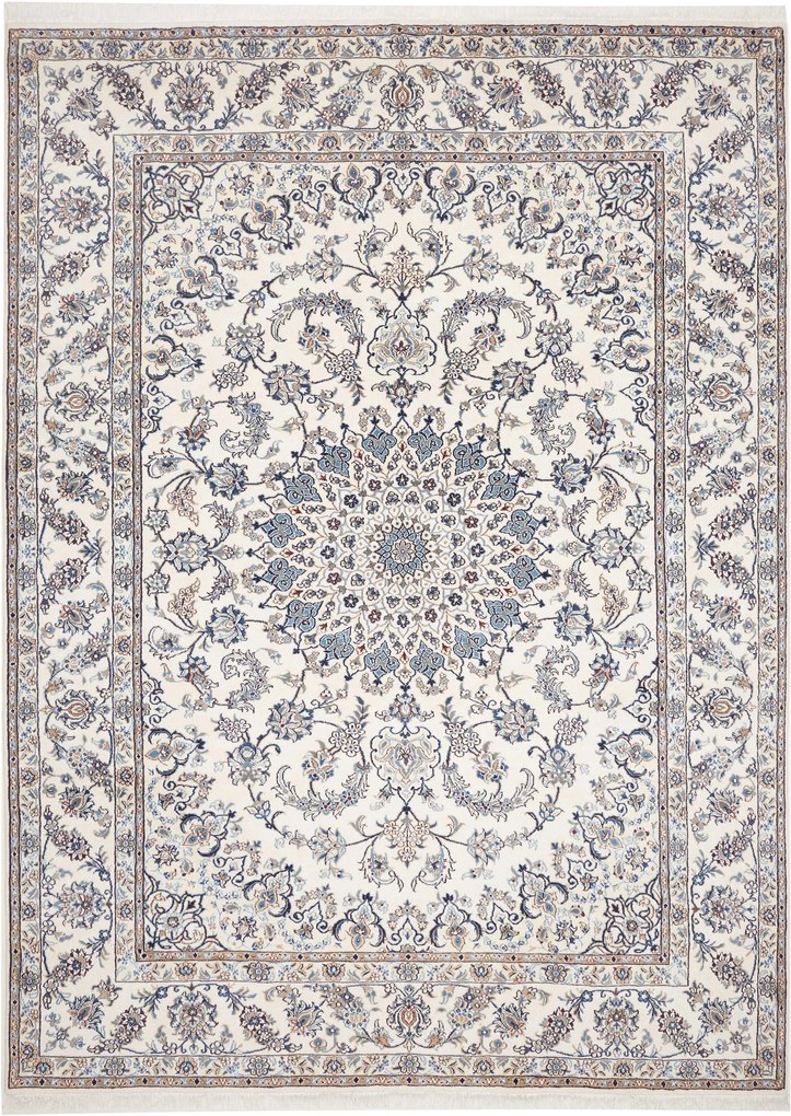 Nain Tappeto 250x350 Beige (Iran) Annodato A Mano