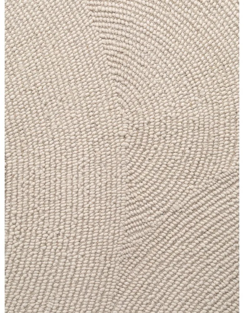 Passatoia colore naturale chiaro in lana tessuta a mano 80x300 cm Eleni Natural White – Hanse Home