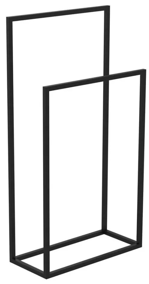 Porta asciugamani 85x45 cm nero