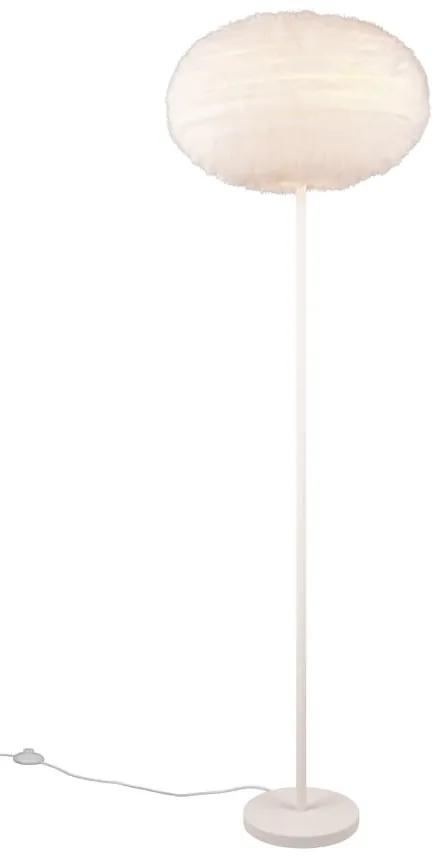 Lampada da terra color crema (altezza 154 cm) Furry - Trio